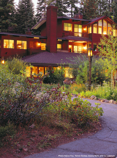 Granlibakken Lodge at dusk